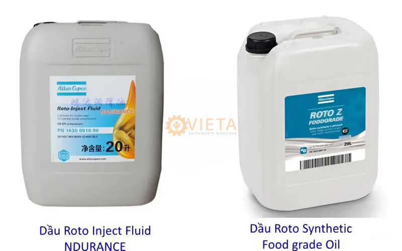 Dầu Roto Roto Inject Fluid và dầu Roto Synthetic Food grade Oil
