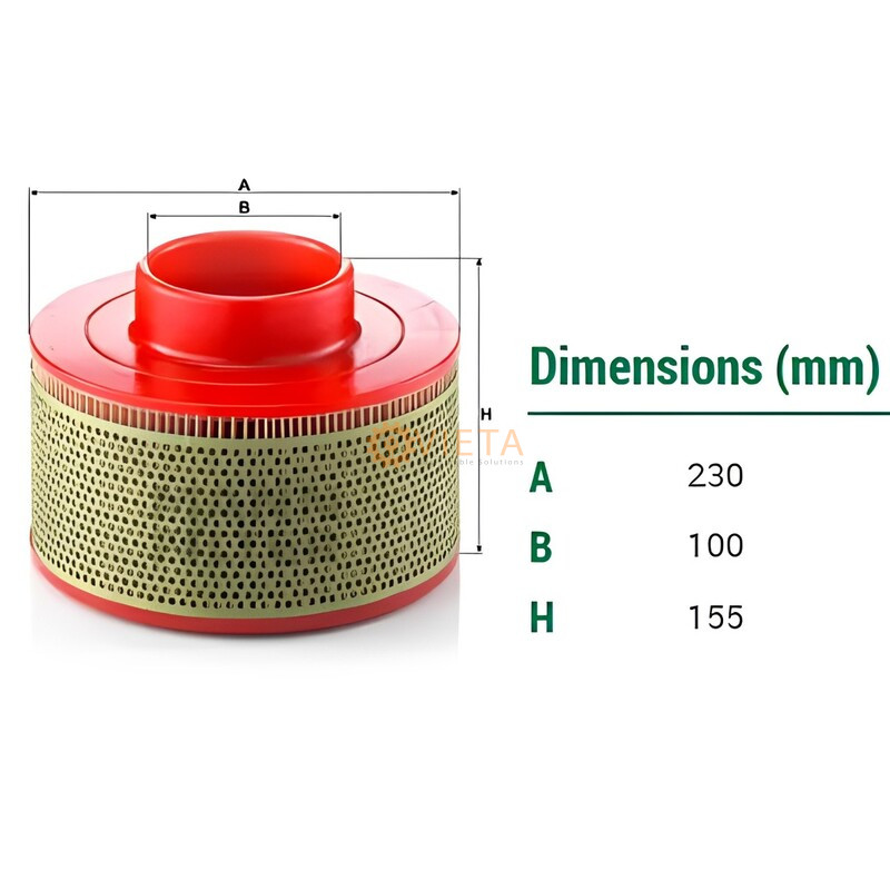 Lọc gió C 23 174 Mann filter cho máy nén khí