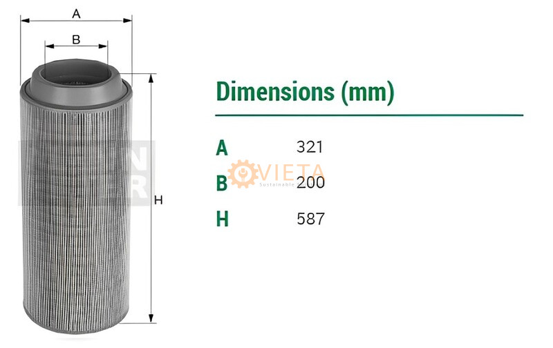 Lọc gió Mann filter C 33 2200