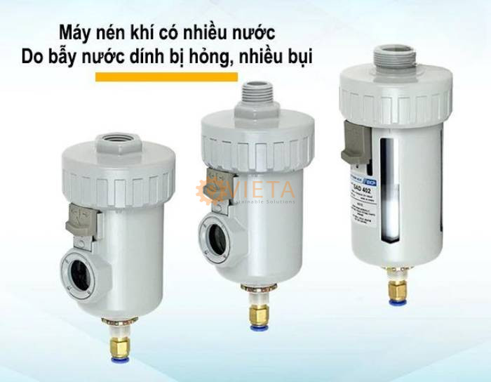 Nguyên nhân máy nén khí có nhiều nước