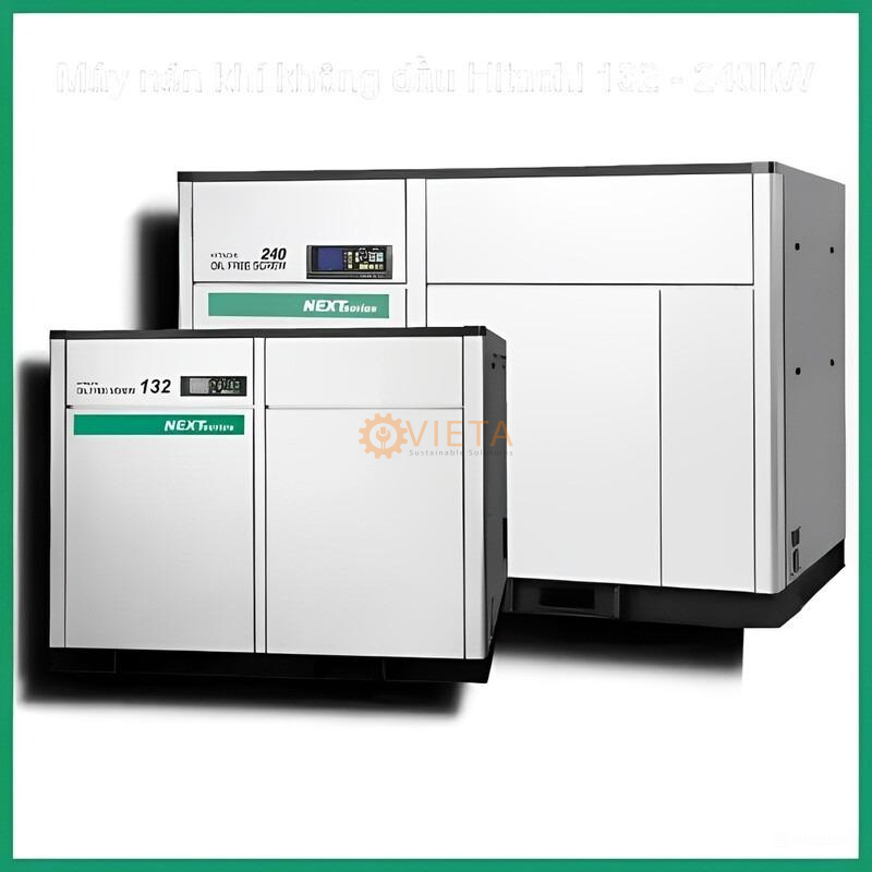 Máy nén khí không dầu Hitachi 132-240kW Next II Series 2 cấp nén