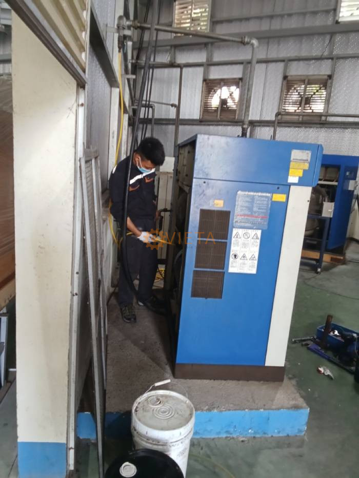 Bảo dưỡng 3 máy Mitsuiseiki kết hợp vệ sinh dàn tản nhiệt tại Bắc Giang