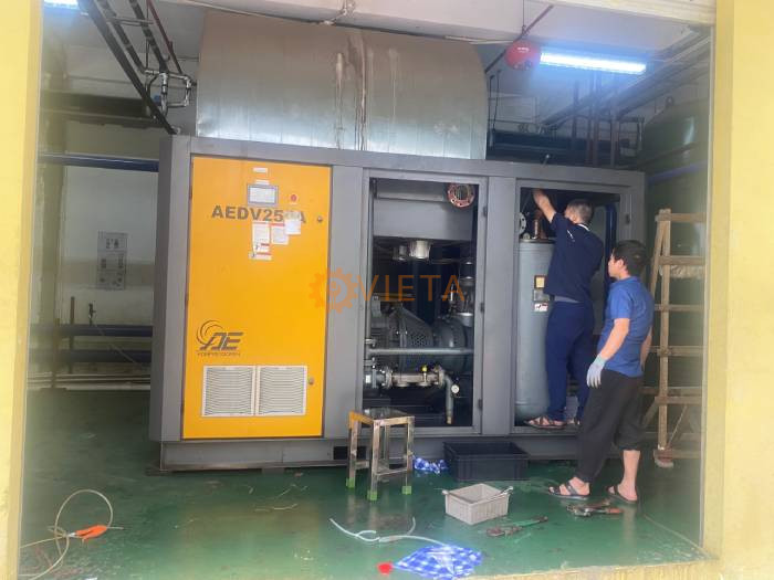 Bảo dưỡng máy nén khí 250kw china tại KCN Hòa Mạc, Hà Nam