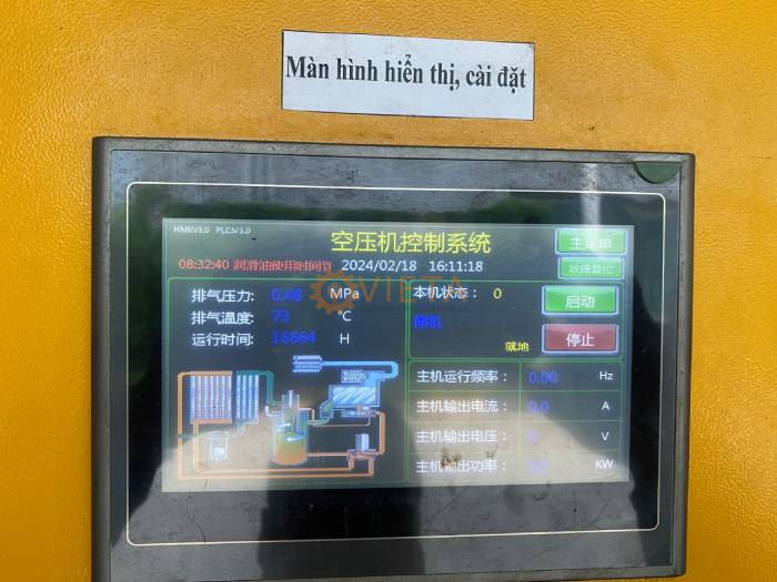 Bảo dưỡng máy nén khí 250kw china tại KCN Hòa Mạc, Hà Nam