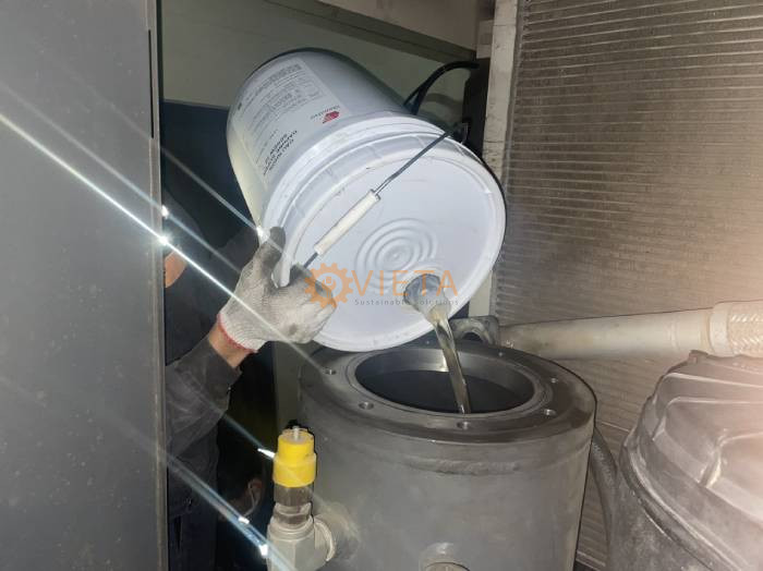Bảo dưỡng máy nén khí comkorea 75kw tại KCN Bắc Ninh
