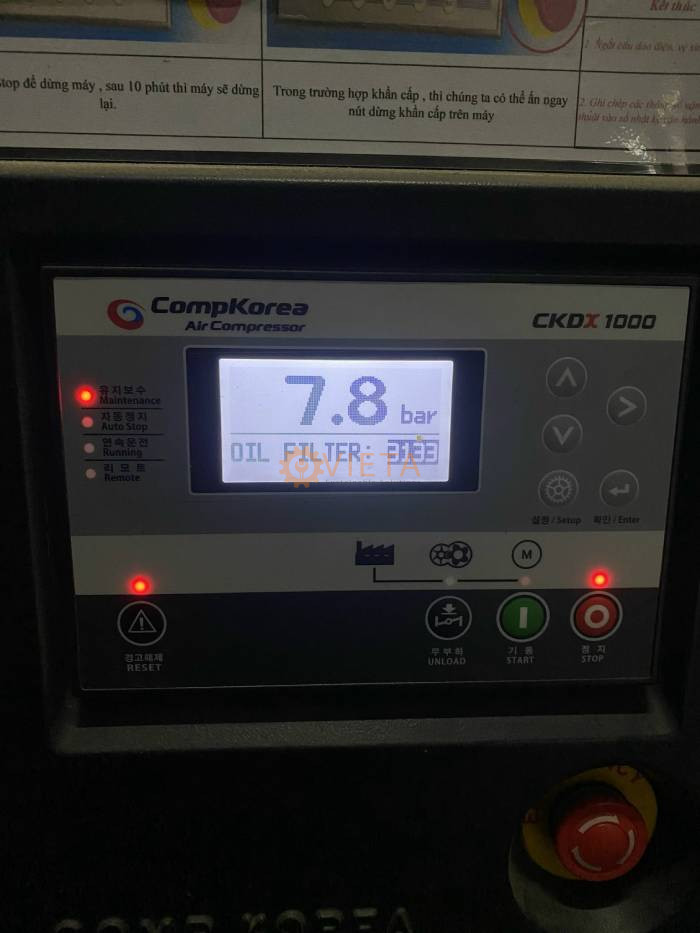 Bảo dưỡng máy nén khí comkorea 75kw tại KCN Bắc Ninh