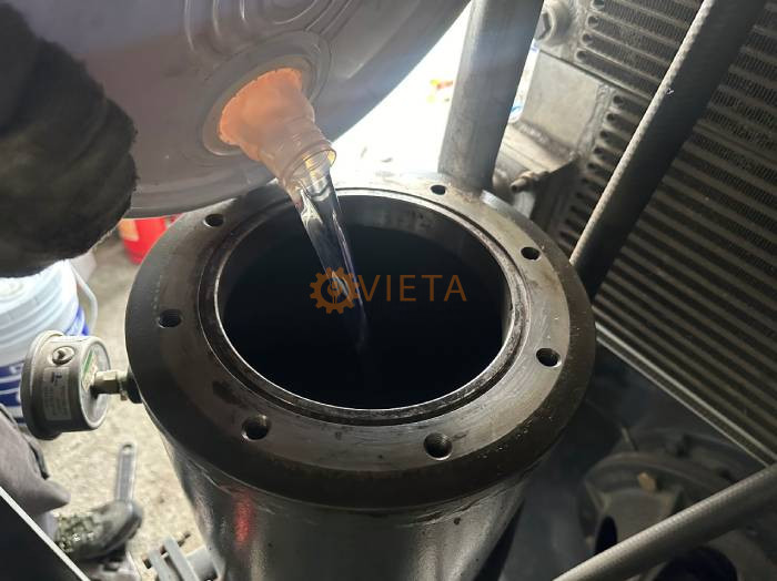 Bảo dưỡng máy nén khí Compkorea và Kyungwon 100HP tại Kcn Yên Phong, Bắc Ninh