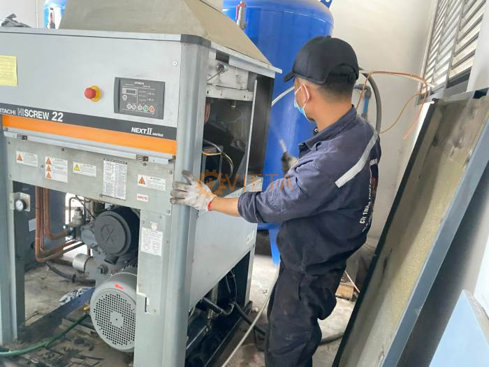 Bảo dưỡng máy nén khí hitachi 37kw tại Bắc Giang