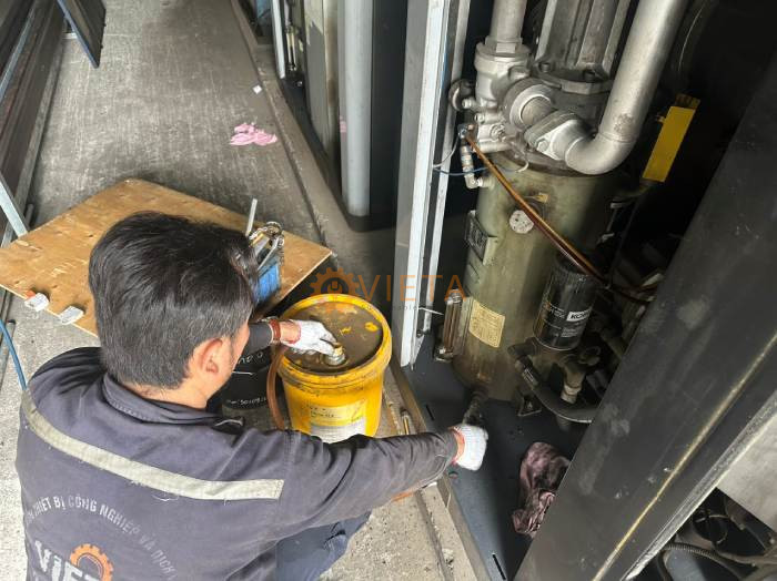 Bảo dưỡng máy nén khí Kobelco 37kw tại Hải Phòng