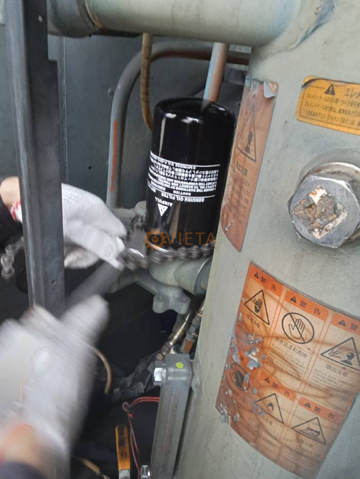 bảo dưỡng máy nén khí Kobelco 37kw tại KCN ở Hà Nam