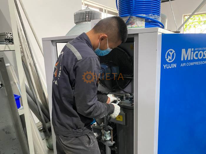 Bảo dưỡng máy nén khí Micos 37kw tại KCN Bắc Giang