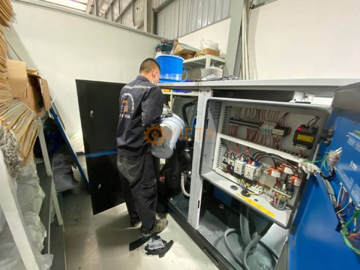 Bảo dưỡng máy nén khí Micos 37kw tại KCN Bắc Giang