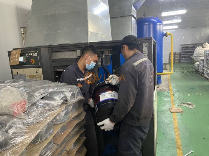 Bảo dưỡng máy nén khí Sung Shin 75kw tại KCN Bắc Ninh