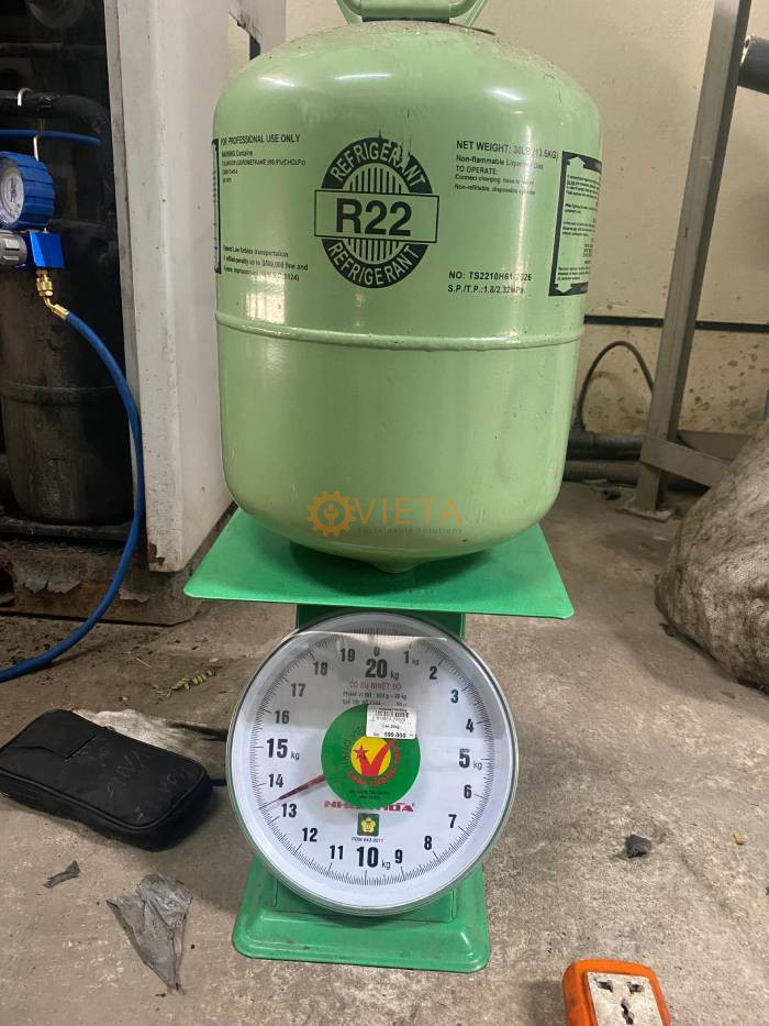 Bơm gas và xử lý lỗi hết gas máy sấy khí công ty sản xuất gang thép tại KCN Đình Trám Bắc Giang
