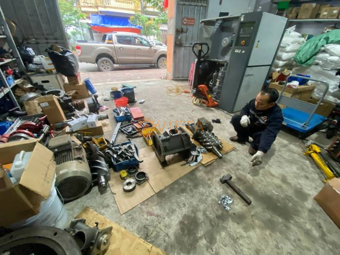 Đại tu đầu nén máy Kobelco 37kw tại KCN VSip Hải Dương
