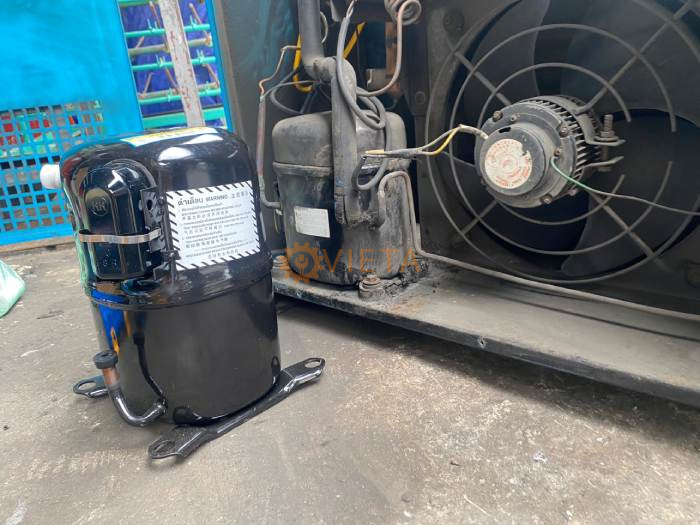 Thay block máy sấy khí 1,5HP cho công ty ở KCN Sài Đồng, Long Biên, Hà Nội