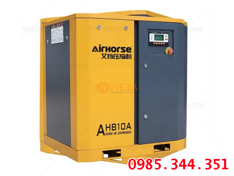 Máy nén khí trục vít 2 cấp nén truyền động dây đai Trung Quốc