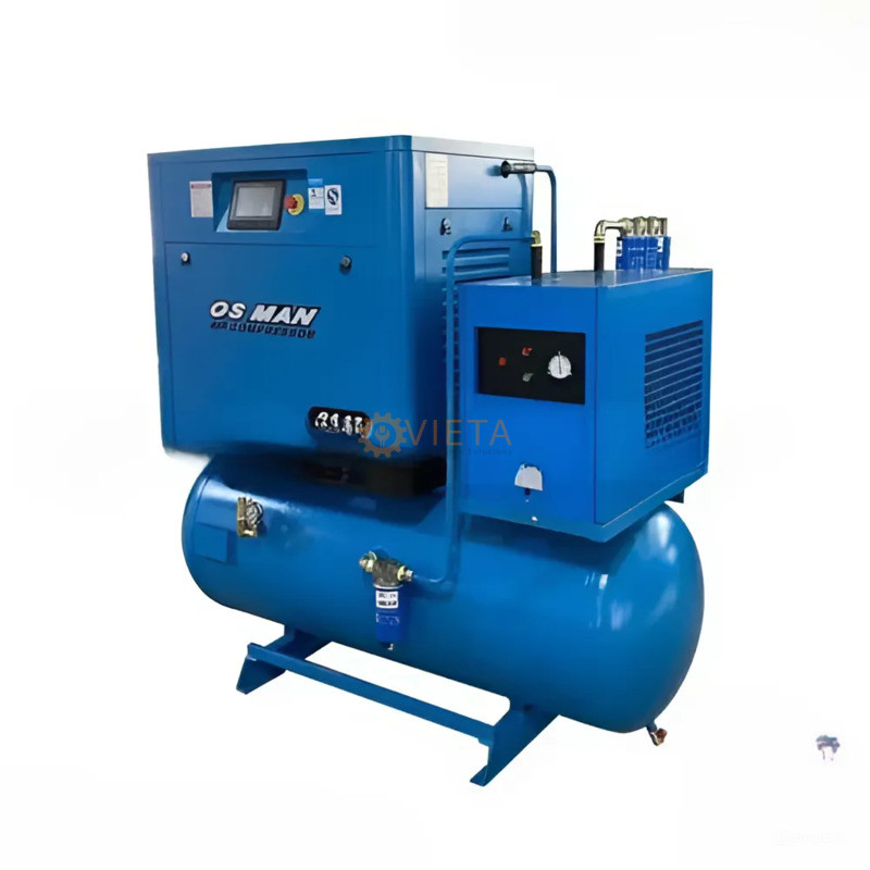 Máy nén khí trục vít có dầu tích hợp bình tích và máy sấy Trung Quốc