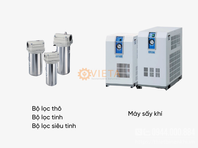 Bộ lọc tổng và máy sấy khí